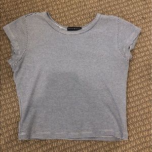 Blue striped brandy shirt